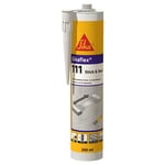 SIKA - Colle et mastic flexible tout autour - Sikaflex-111 Stick&Seal blanc - Large application - Très bonne adhérence à la plupart des matériaux - Résistant aux intempéries - 290 ml