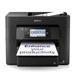 Epson WorkForce WF-4830 All-in-One Wireless Colour Printer with Scanner, Copier, Fax, Ethernet, Wi-Fi Direct and ADF , Black