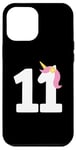 Coque pour iPhone 15 Pro Max Licorne pour 11e anniversaire pour enfants, filles, tout-petits, femmes, hommes