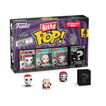 Funko Bitty Pop! The Nightmare Before Christmas - Santa Jack 4PK - Santa Jack, Sandy Claws, Vampire Teddy with Duck et Une Mini-Figurine Mystère en Surprise - 2.2 Cm Collectionnable