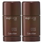 Calvin Klein 2-pack Calvin Klein Euphoria For Men Deostick 75ml