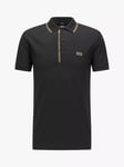 BOSS Paule Logo Polo Shirt, Black