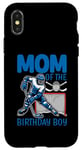 Coque pour iPhone X/XS Hockey Mom Of The Birthday Boy Hockey Family Matching gift