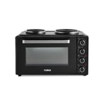 Tower 42L Black Mini Oven with Hot Plates