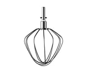 Kenwood CAT51.000SS stainless steel whisk, accessories for Kenwood Kitchen machines, balloon whisk suitable for all Chef kitchen machines, dishwasher-safe, stainless steel, silver