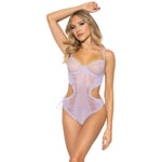 Seven 'til Midnight Teddy Floral Lace Lavendel - Lila - S