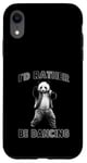 Coque pour iPhone XR Je préfèrerais danser avec Panda Fun