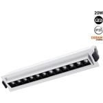 Barcelona Led - Spot led encastré linéaire 20W - Orientable - UGR18 - IRC90 - - Blanc Chaud - Blanc