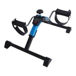 Endless Pédale Pliante Exerciseur avec écran LCD | Bleu | Matériau : Alliage d'acier | Mini Exercise de vélo sous Le Bureau Cycle de Pied Portable, Machine à pédale d'exercice pour Bras et Jambes |