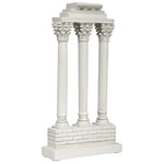 Design Toscano AH22818 Colonne du Temple des Dioscures, Blanc Cassé, 6.5 x 18 x 30.5 cm