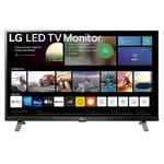 LG Electronics TV Monitor 27TQ625S, 27 Inch, Full HD 1080p IPS Panel, Wifi & Bluetooth Connectivity, Virtually Borderless, webOS Smart TV Apps with Remote Control, Black