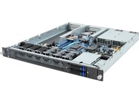 Plattform Gigabyte Rack (1U) E133-C10-Aag1 Amd Epyc 4004/Ryzen 7000 (2X 2,5" Sata Hs, 1Xm.2, 2X1gbe, Ipmi, 1+1 800W)