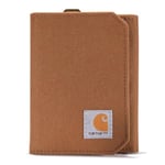 Carhartt Trifold Wallet, Durable for Men, Available in Leather and Canvas Styles, Nylon Duck (Carhartt Brown), One Size US, Nylon Duck (Carhartt Brown), One Size