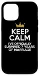 iPhone 15 Pro Funny Anniversary Seven Years Of Marriage Wed Husband Wife Case