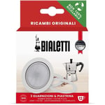 Bialetti 3 Joints D'Étanchéité + Filtre Cafetière en Aluminium 12 Tasses