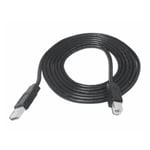 3m Skrivare /Skannrar USB-kabel USB(hane) till USB typ B (hane) Svart