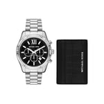 Michael Kors Men's Analog Quartz Watch with Stainless Steel Strap MK1091SET