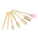 Nail Bits Cleaning Brush Bit 7pcs Nail Grinding Head Drill Bit Set For Home