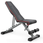 Banc de Musculation Pliable Multifonction, Banc d'entraînement Reglable Abdominaux et Dorsaux Inclinable 0 - 180°