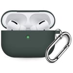 AirPods Pro Silikone Cover - m/Karabin - Olive Green