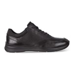 ECCO Irving Herr Leather Black Black Svart 46