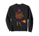 Auntie Halloween Spooky Witch Halloween Costume For Aunty Sweatshirt