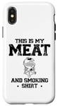 Coque pour iPhone X/XS I Love To Grill And Chill Griller Cook BBQ Griller Barbecue