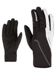 Ziener ULTIMANA Gants de Ski de Fond/Nordique/Crosscountry pour Femme | Softshell Extra Chaud, Primaloft, Noir et Blanc, 6