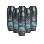 Dove Men Care Clean Comfort Roll-on Deodorant Non Irritant 50 ml Lot de 3, 6