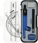 Helix Maths Geometry Set With Ruler Protractor Square Compass And More NEW UK