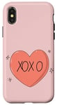 Coque pour iPhone X/XS T-shirt XOXO-Design (édition minimaliste)