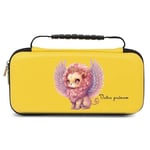 Etui pochette Switch lite jaune lion princesse personnalisee