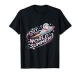 Out of This World Summer Santa Spaceship Adventure Design T-Shirt