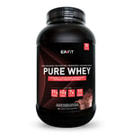 EAFIT | Pure Whey | Pour la Prise de Muscle et le Fitness | Homme et Femme | 31g de Protéines + 7g de BCAA + 11 Vitamines par Shaker | Assimilation Rapide| Double Chocolat 2,2Kg