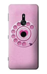 Pink Retro Rotary Phone Case Cover For Sony Xperia XZ3