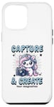 Coque pour iPhone 12 Pro Max Appareil photo mignon Photographe Licorne Capture et