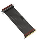 LINKUP - Ultra PCIe 4.0 X16 Câble Riser [Testé sur RTX4090 RX6950XT x570 B550 Z690] Blindé à Très Haut Débit Support Vertical Jeux PCI Express Gen 4┃Prise GPU Inversée (25cm) Conçu pour ITX