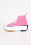 CONVERSE Baskets Femme Rose Féminin Et Blanc Run Star Randonnée Hi <