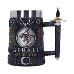 Nemesis Now Chope sous licence officielle The Witcher Geralt of Rivia - Noir - 15,5 cm