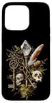 iPhone 15 Pro Max Crystal skull and key motif - Goblincore Case