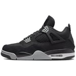 Baskets Nike  Air Jordan 4 Black Canvas (GS)