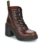 Dr. Martens Støvletter Jesy Dark Brown Classic Pull Up