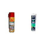 SIKA Boom 128 Tout en un, Mousse polyuréthane expansive Spécial Moyen Format : Expansion 20L & BOSTIK - 310.11418 - Mastic Acryl S Maconnerie/Peinture - 310 ml - Blanc