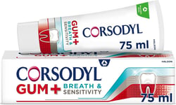 Corsodyl Gum+ Breath & Sensitivity Toothpaste 75ml 75 ml (Pack of 1)