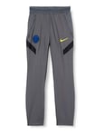 Nike Inter Ynk Dry Strke Pant KP Cl Pantalon de Sport Enfant Dark Grey/Black/(Tour Yellow) (No Sponsor-3rd) FR: XS (Taille Fabricant: XS)