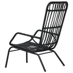 Prolenta Premium - Chaise De Jardin Résine Tressée Noir