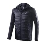 Black Crevice Veste hybride pour homme au design classique en tricot I Veste fonctionnelle pour homme I Vestes pour homme avec 2 poches zippées I Veste hybride pour homme I Veste à capuche pour homme,