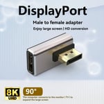 NÖRDIC Displayport-adapter hane till hona 8K60Hz 4K144/120/60Hz