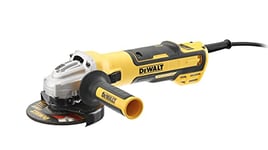 DeWalt DWE4357-QS Meuleuse 1700W 125mm - vitesse variable Brushless - interrupteur glissière, Noir/Jaune