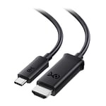 Cable Matters Cable HDMI USB C (Cable USB C HDMI) Prise en Charge de 4K 60Hz en Noir 1,8m - Thunderbolt 3 Compatible pour MacBook Pro, Dell XPS 13, 15, HP Spectre x360, Surface Book 2 et Plus